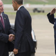 Ala. Gov. Robert Bentley and President Barack Obama shake hands upon Obama’s arrival on Air Force One at Birmingham-Shuttlesworth International Airport in Birmingham, Ala., on March 26, 2015.
SAUL LOEB/AFP/Getty Images